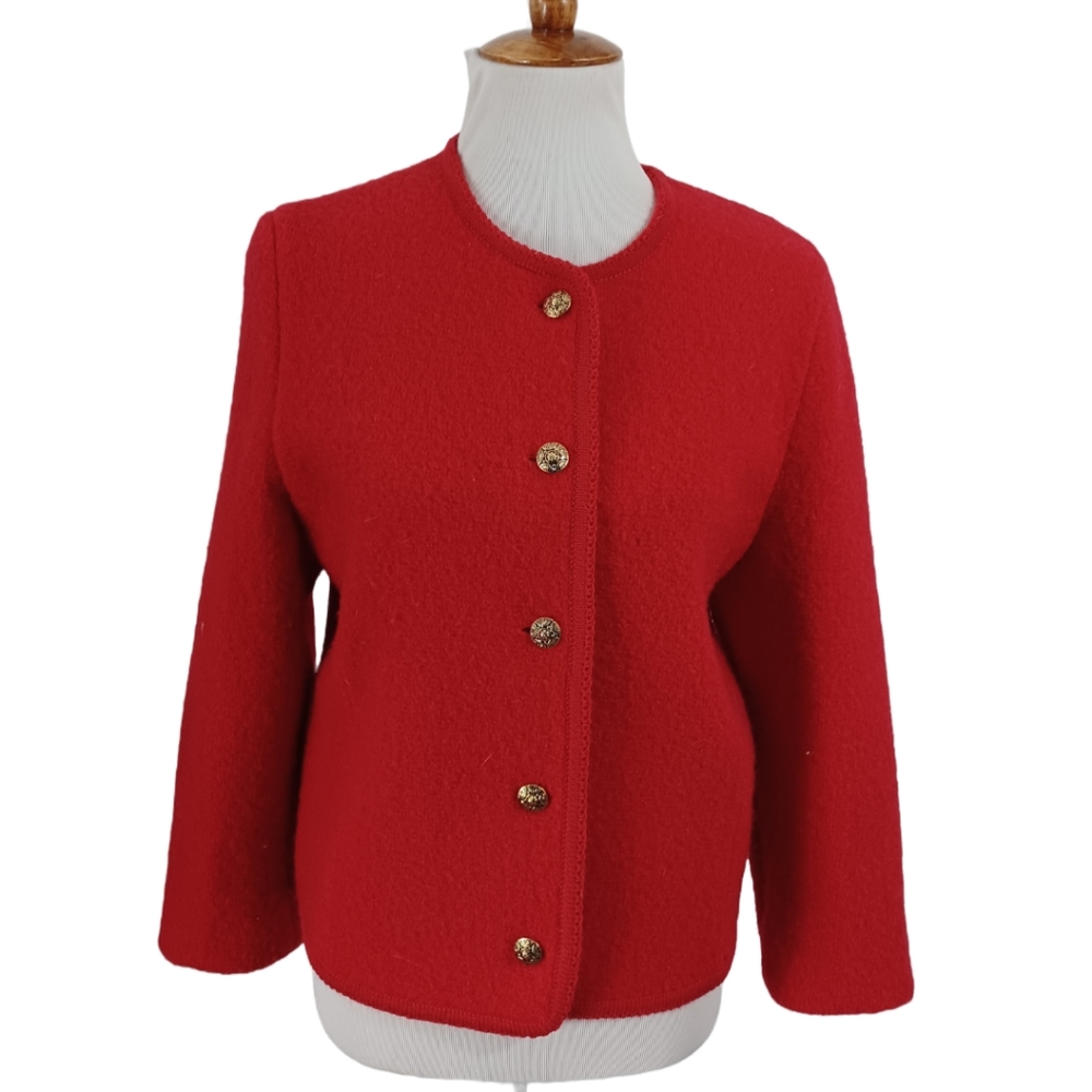 CARROLL REED WOOL CARDIGAN SIZE 10